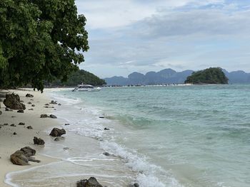 Scenic view of sea against sky