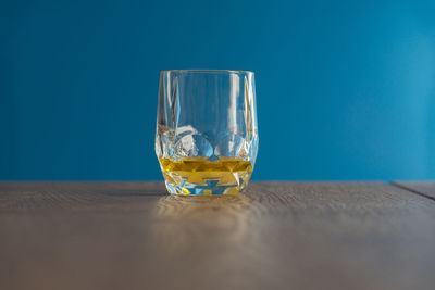 Close-up of drink in glass on table