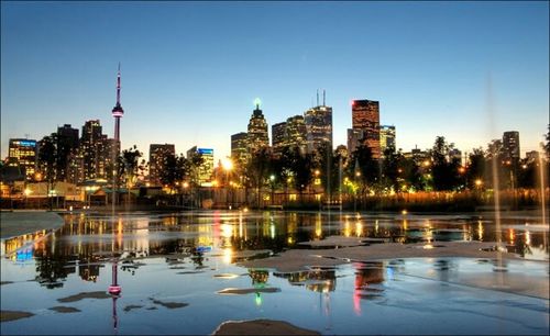 City skyline against sky