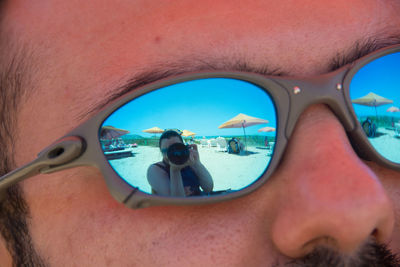 Portrait of man in sunglasses