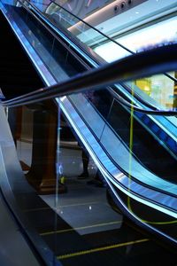 View of escalator in building
