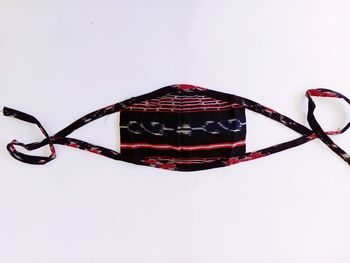 Close-up of eyeglasses against white background