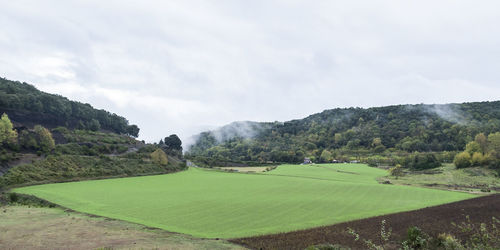 Scenic view of landscape against sky