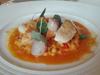 Close-up of food in plate