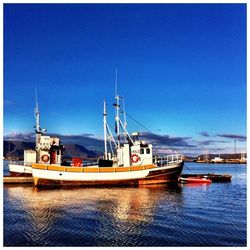 Boats in harbor