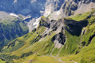 Photo of beautiful mountain scenery at swiss alps