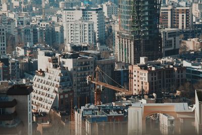 High angle view of cityscape