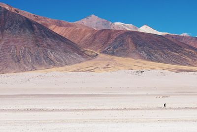 Scenic view of desert against sky