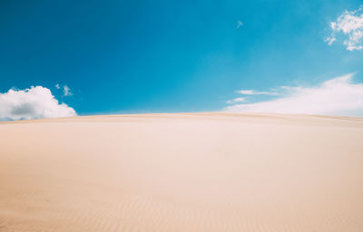 Scenic view of desert against sky