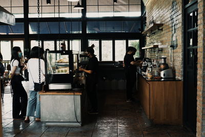 Group of people in restaurant