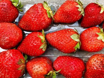 Full frame shot of strawberries