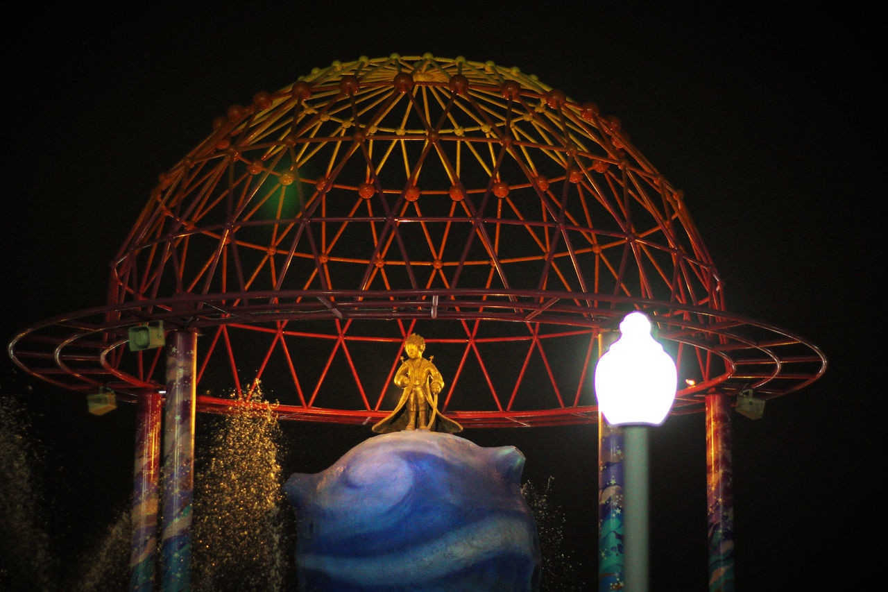 Little Prince Black Background Illuminated Arts Culture And Entertainment Sky Amusement Park Stories From The City