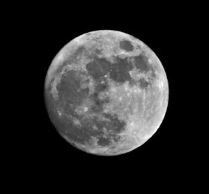 Scenic view of moon against sky at night