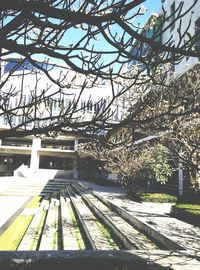 Built structure with trees in background