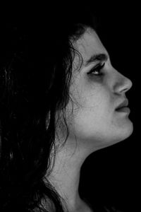 Close-up of young woman