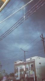 Low angle view of buildings against sky