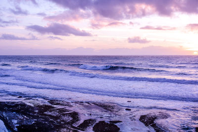 Atlantic ocean day and night