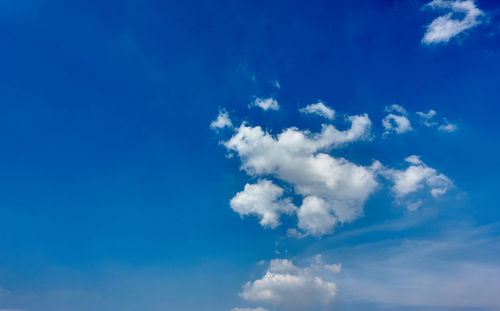 Low angle view of clouds in sky