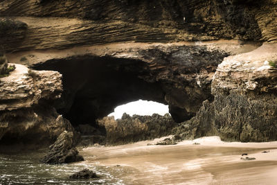 Rock formations in sea