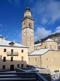 Low angle view of building against sky