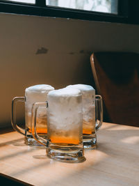 Close-up of drink on table