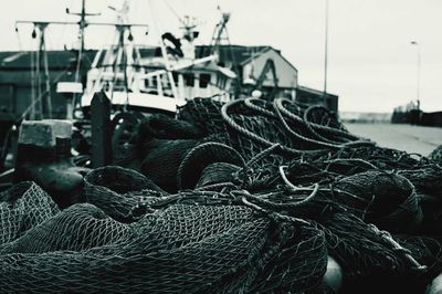 Close-up of rope against blurred background