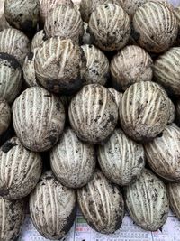 Full frame shot of onions for sale at market stall