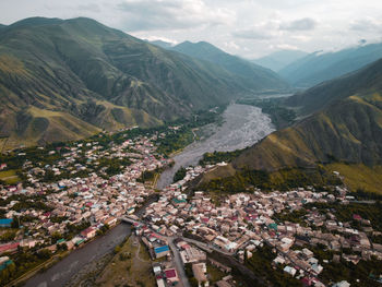 The center of akhty from above
