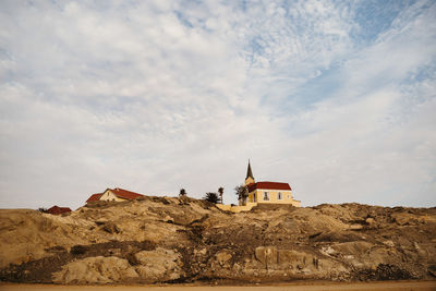 Panoramic view of buildings against sky