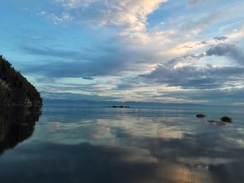 Scenic view of sea against sky