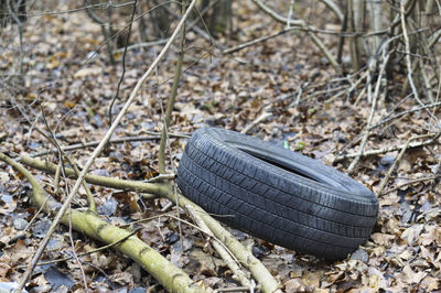 Close-up of tires