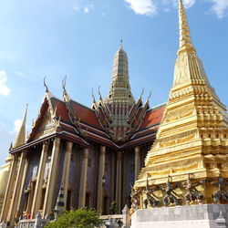 Low angle view of temple