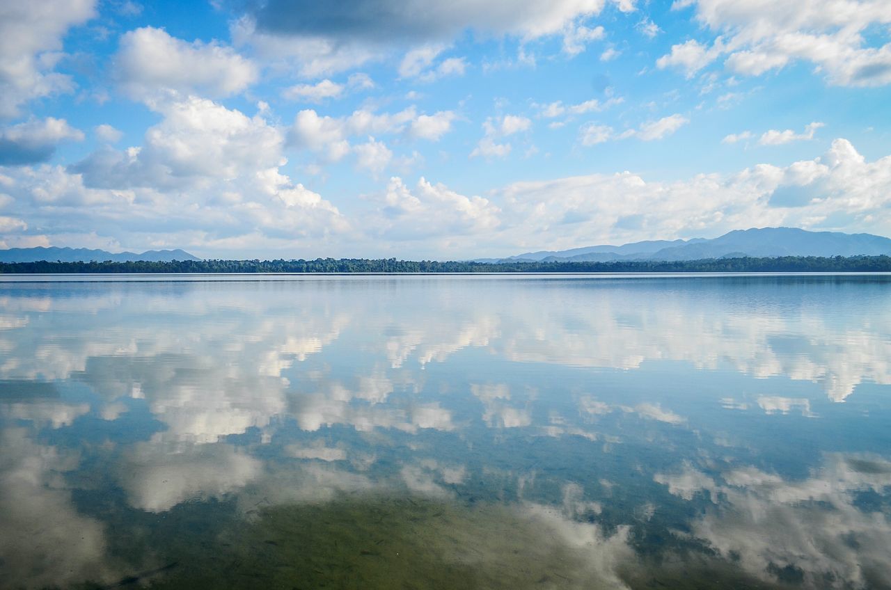 cloud - sky, reflection, sky, tranquility, tranquil scene, beauty in nature, nature, outdoors, water, scenics, no people, day