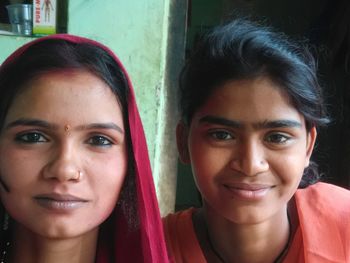 Portrait of smiling siblings