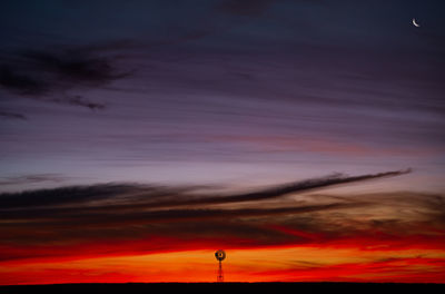 Scenic view of dramatic sky during sunset