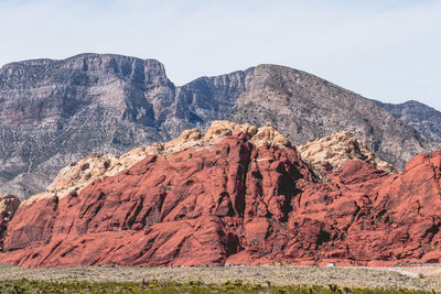 Scenic view of rocky mountains