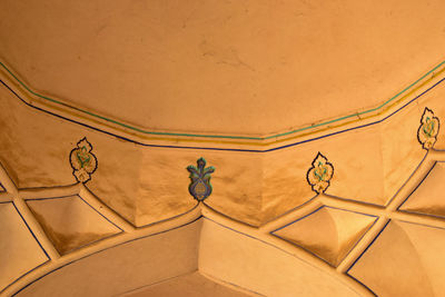 Low angle view of ceiling of building