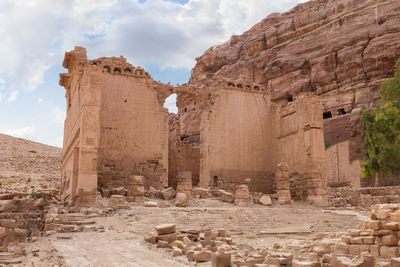 Old ruins against sky