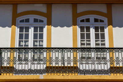 Exterior of yellow building