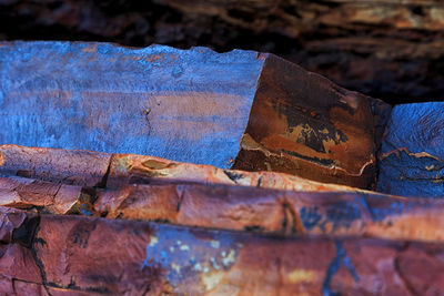 Close-up of weathered wall