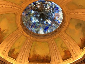 Low angle view of ceiling of building