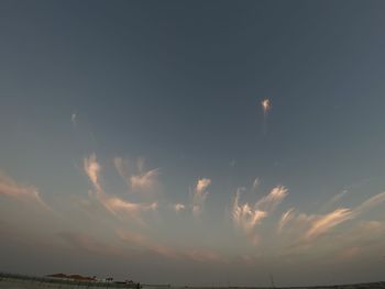 Low angle view of sky at night