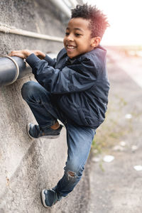 Portrait of smiling boy
