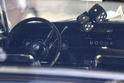 Close-up of vintage car