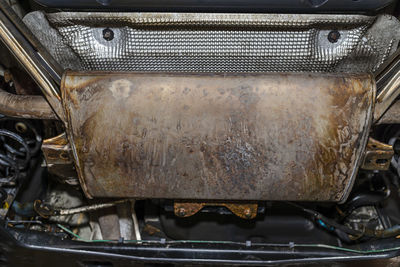 Close-up of rusty car