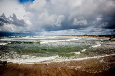 Scenic view of sea against sky