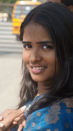 Portrait of a smiling young woman