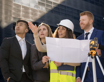 Portrait of business colleagues working in office