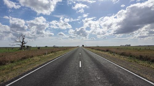 Road passing through rural landscape