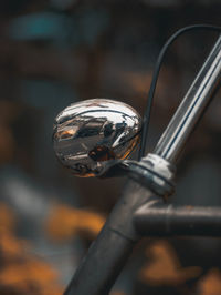 Close-up of bicycle wheel